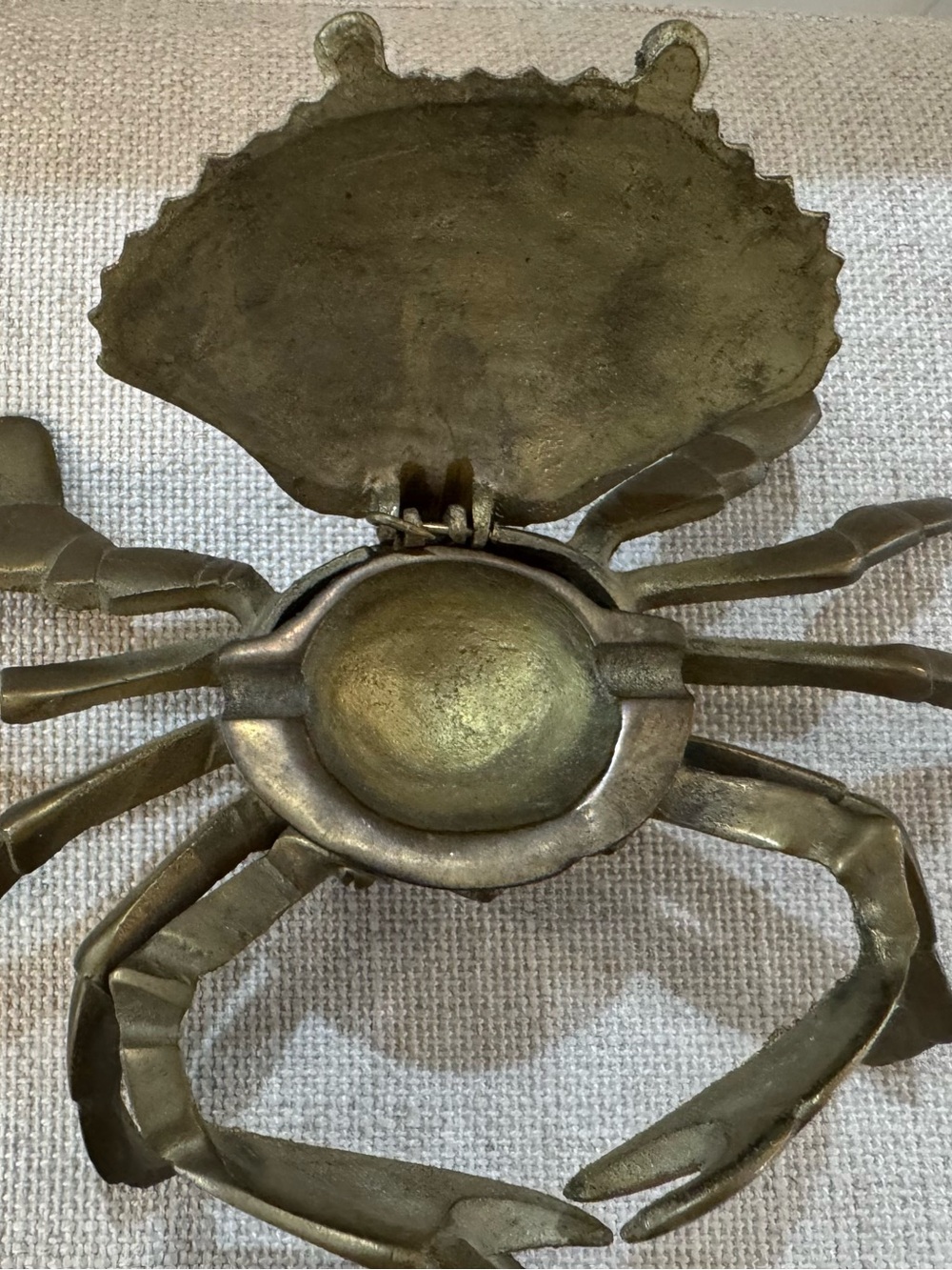 3 Bronze Crab Ash Trays Sculpture Figure 7x3 1/2” - Picture 6 of 11